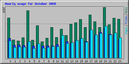 Hourly usage for October 2026